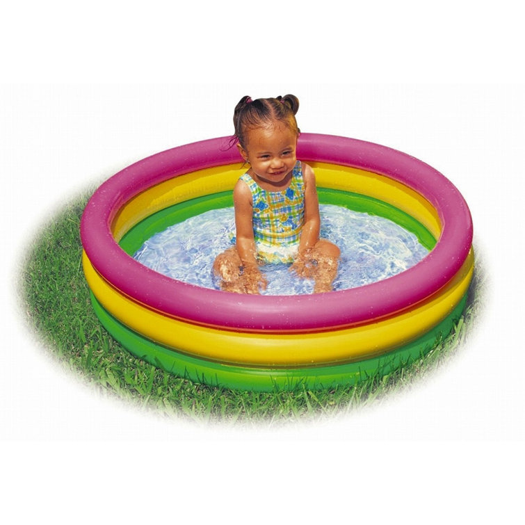 Intex Sunset Inflatable Baby Pool & Inflatable Ocean Scene Kids